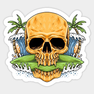 Skull Summer Sticker